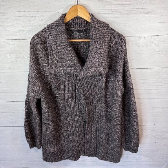 Prana Duster Cardigan Womens Size Large Magnet Grey Sukie Longline Alpaca & Wool - Picture 7 of 14